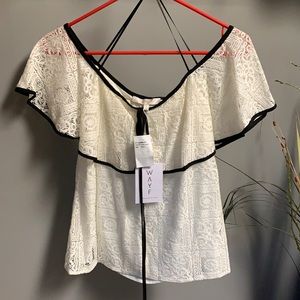 Women’s sz S WAYF off the shoulder‎ blouse
